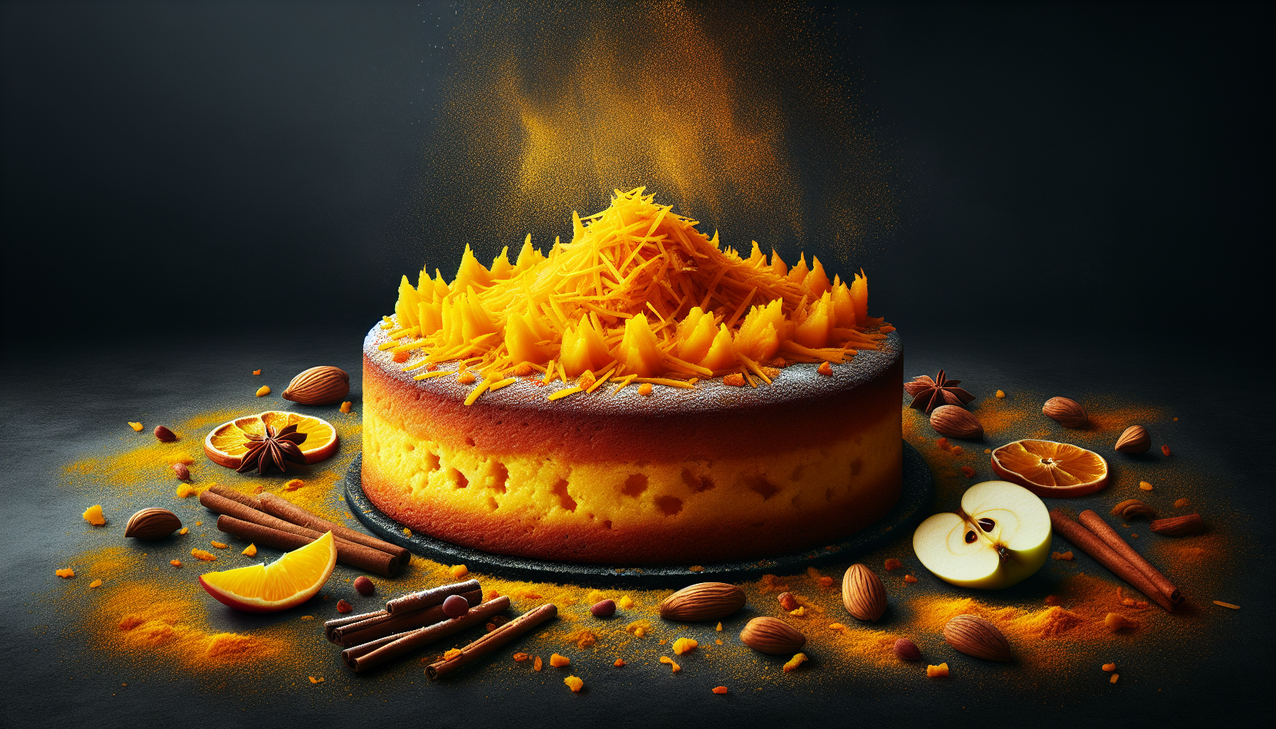 torta di mele soffice giallo zafferano